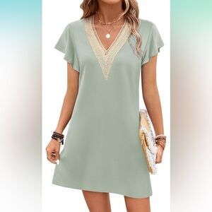 Lace V-Neck Dress